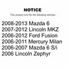 Ameribrakes Front Semi-Metallic Disc Brake Pads For Ford Fusion Mazda 6 Lincoln MKZ Mercury Milan NWF-PRM1164